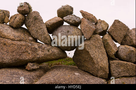 CRUIT ISLAND, DONEGAL, IRELAND - Stones on coast, balanced rocks. Stock Photo
