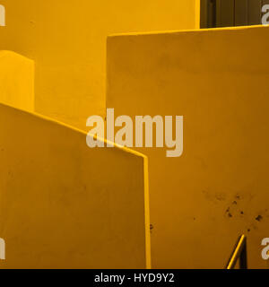 Interesting composition of a concrete house Stock Photo