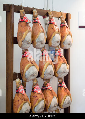 Salumi da re, prosciutto ham food festival held April 1sto to 3rd 2017 in Antica Corte Pallavicina Relais, Polesine, Parma, Italy Stock Photo