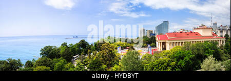 Sochi, Russia - June 07, 2015: Panorama of Winter theater, venue of the Russian Film Festival Kinotavr Stock Photo