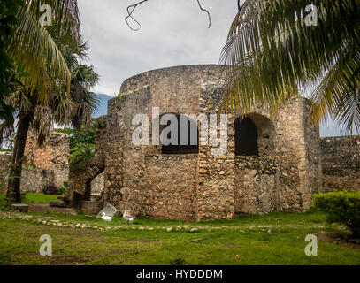 Convent of San Bernardino de Siena - Valladolid, Mexico Stock Photo