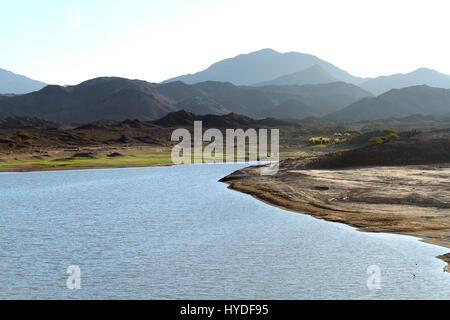Water Reservoir in Dubai Stock Photo