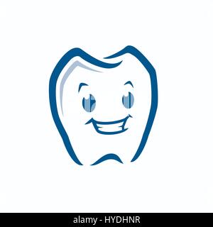 Cartoon Tooth Icon Stock Vector