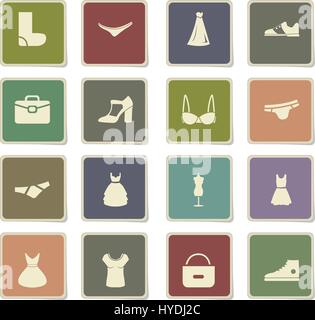 clothes vector icons for user interface design Stock Vector Image & Art ...