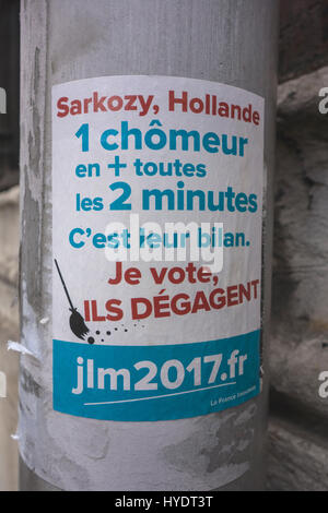 Presidential candidate Jean-Luc Melenchon and Pierre Laurent take part ...