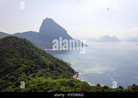 View of Sugar from the top of Fort Duque de Caxias, Rio de Janeiro, Brazil Stock Photo