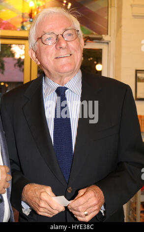 EAST HAMPTON, NY - JULY 19: Phil Donohue at the Opening Night of Clever Little Lies starring Marlo Thomas at Guild Hall in East Hampton NY on July 19, 2014. Credit: mpi98/MediaPunch Stock Photo