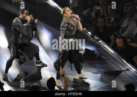 WASHINGTON, DC - SEPTEMBER 23: Madonna performs during her MDNA Tour at the Verizon Center in Washington, D.C. September 23, 2012. © mpi34/MediaPunch Inc. Stock Photo