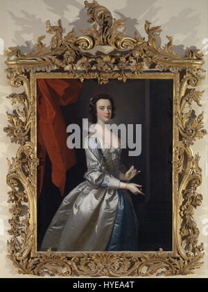 Thomas Hudson   Portrait of a Woman, Probably Elizabeth Aislabie, of Studley Royal, Yorkshire   Google Art Project Stock Photo