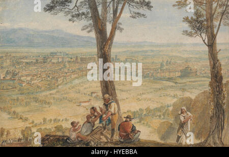 Jmw Rurner Rome Joseph Mallord William Turner - Rome from Monte Mario Stock Photo - Alamy