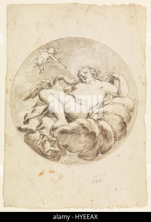 Francesco Saverio Mergolo   Project for a Ceiling Fresco  Leda and the Swan   Google Art Project Stock Photo