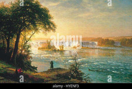 Albert Bierstadt   The Falls of St. Anthony Stock Photo