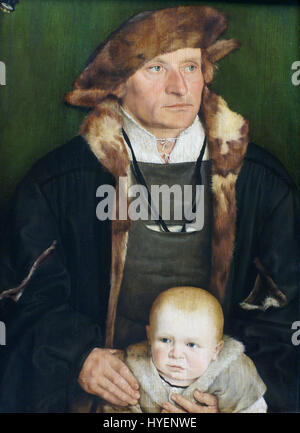 'B Beham Hans Urmiller und Sohn' refers to a work by the German artists Hans Beham and Urmiller, possibly depicting a family dynamic or a historical event. Beham was known for his prints and engravings in the 16th century, while Urmiller was also a notable figure in the German art scene of the same era. This work is likely a collaborative effort between these two artists, illustrating the style and themes popular during the Renaissance. Stock Photo