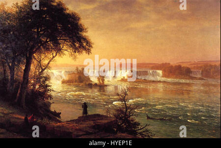 Bierstadt Albert The Falls of St. Anthony Stock Photo