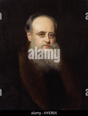 (William) Wilkie Collins by Rudolph Lehmann Stock Photo