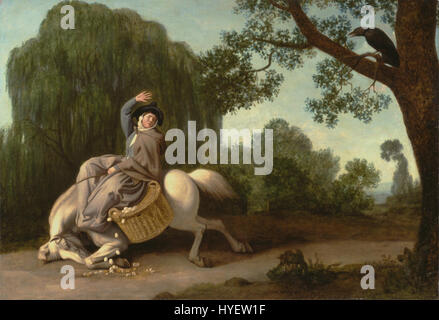 George Stubbs   The Farmer's Wife and the Raven   Google Art Project Stock Photo