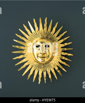 Johann Melchior Dinglinger   Sun mask with facial features of August II (the Strong) as Apollo, the Sun God   Google Art Project Stock Photo