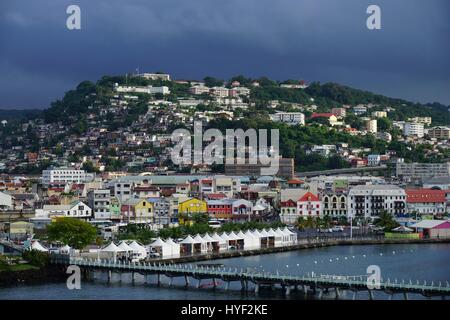 Fort-de-France, Martinique Island - Lesser Antilles, French overseas territory Stock Photo