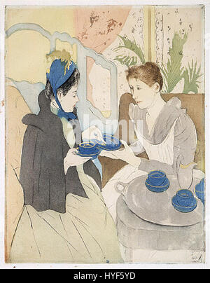 Mary Cassatt   Afternoon Tea Party Stock Photo