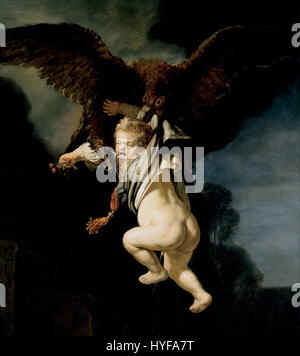 Rembrandt   The Abduction of Ganymede   Google Art Project   cropped Stock Photo