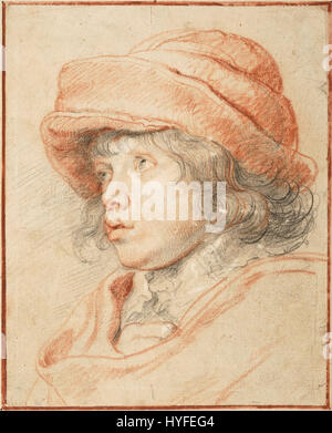 Peter Paul Rubens   Rubens's Son Nicolaas Wearing a Red Felt Cap, 1625 1627   Google Art Project Stock Photo