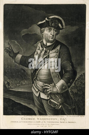 Unknown English   George Washington, Esqr. General and Commander in Chief of the Continental Army in America   Google Art Project Stock Photo