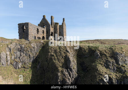 Dunskey Castle, South West Scotland Stock Photo