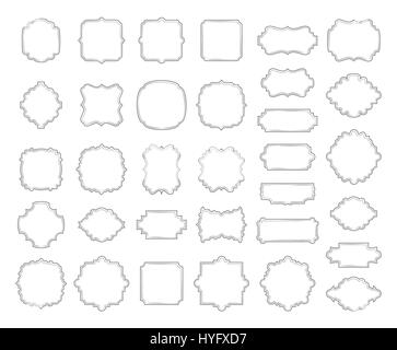 Borders and frames collection Stock Vector