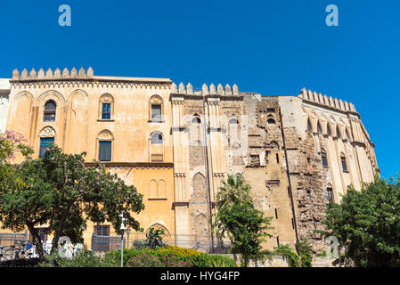 The norman Palazzo Reale in Palermo, Sicily Stock Photo