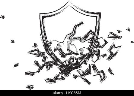 shield broken abstract crest Stock Vector Image & Art - Alamy