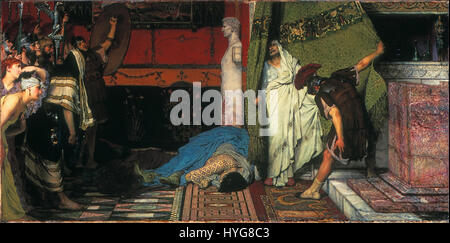 Sir Lawrence Alma Tadema, RA, OM   A Roman Emperor (Claudius)   Walters 37165 Stock Photo