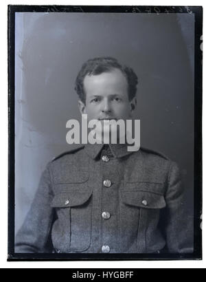 W G Foster, Esq, in a 1915 portrait, by David Knights-Whittome, a British artist. Stock Photo