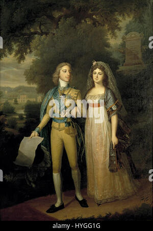 Gustav IV Adolf of Sweden and Frederica of Baden Stock Photo