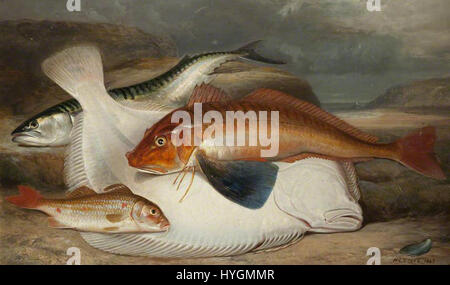 'The Catch' by Henry Leonidas Rolfe is a painting displayed at the ...