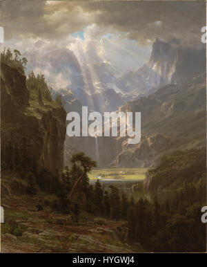 Albert Bierstadt   Rocky Mountains, Lander's Peak (1863) Stock Photo