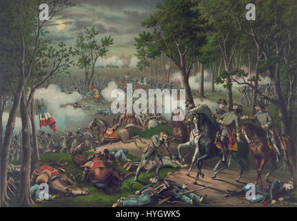 Battle of Chancellorsville, American Civil War Stock Photo - Alamy