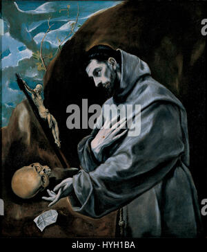 El Greco’s 'St. Francis in Meditation' (circa 1610) depicts St. Francis ...