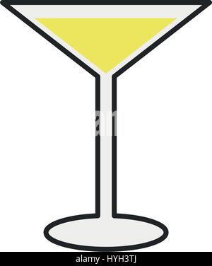 cocktail icon illustrated on a white background in vector Stock Vector