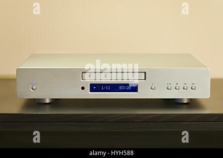 Home hifi CD player Stock Photo