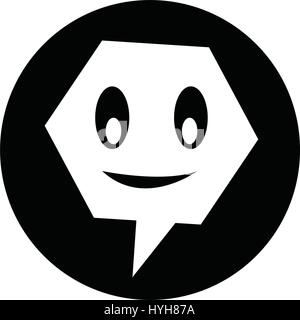 talking speech bubble icon Stock Vector