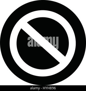 Stop Sign Icon Stock Vector