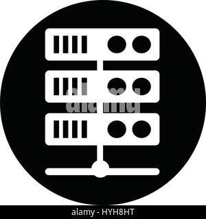 Computer Server Icon Stock Vector