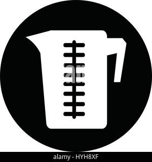 Measuring cup icon Stock Vector