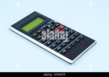 Old calculator. Vintage calculator. Stock Photo