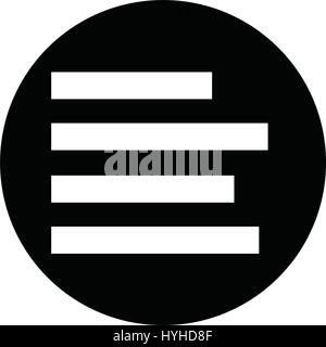 Align Text  icon Stock Vector