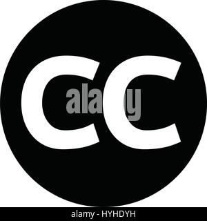 Creativecommons CC Icon Stock Vector