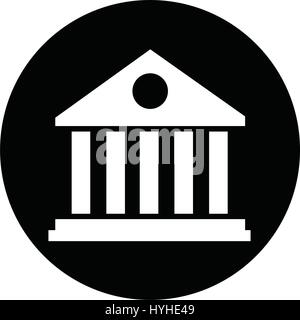Library Building Icon Stock Vector