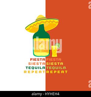 Mexican style concept. Stock Vector