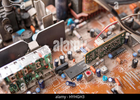 Electric board in dust Stock Photo