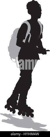 Skater vector silhouette Stock Vector